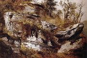 Asher Brown Durand Rocky Cliff oil painting artist